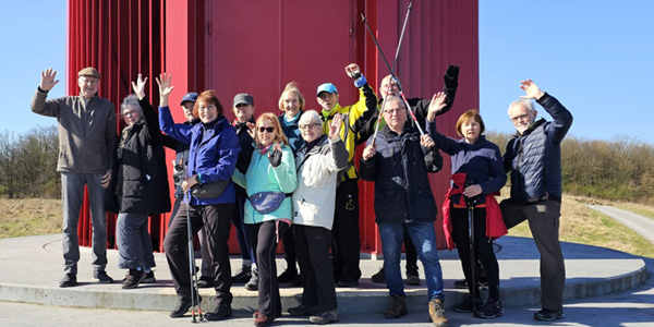Gruppenbild der Walk-Gruppe vom „Interkulturellen Nachbarschaftsnetzwerk 55plus!“